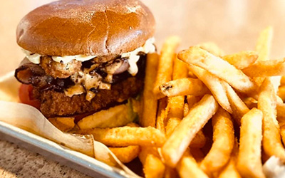 Burgers from The Village Inn Linwood