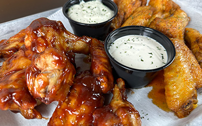 Wings and other chicken dishes from The Village Inn Linwood